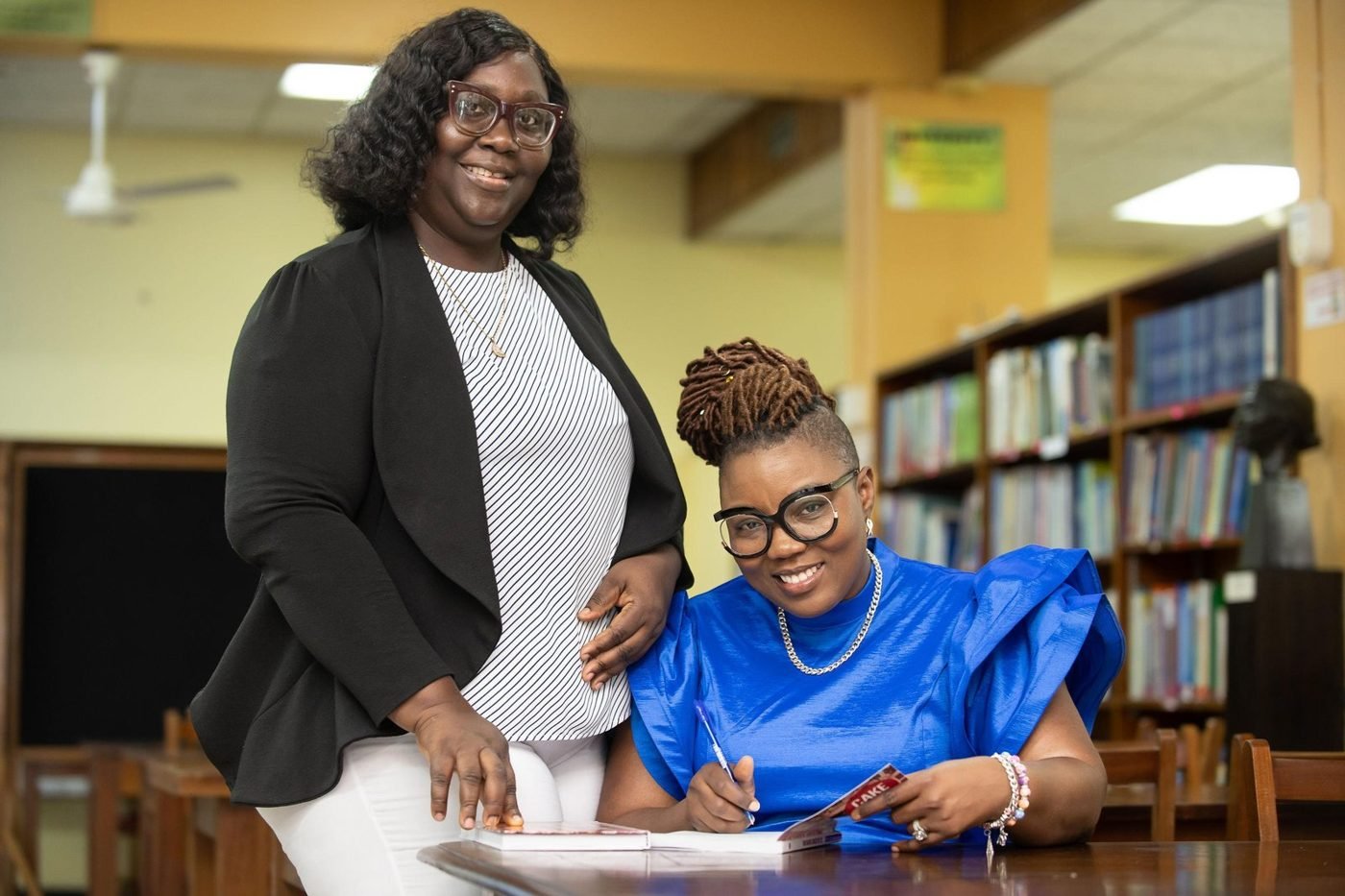 Dr. Foster at a book signing
